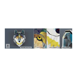 Fotótapéta Minta Premium Canvas - Ne fesd az ördögöt a falra - Absztrakció, Farkas, Állatok - 100x30 cm