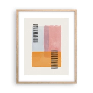 Poszter világos tölgy keretben - Saroktól sarokig - 40x50 cm