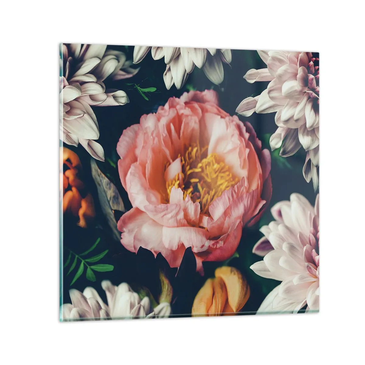 Üveg kép - Barokk pompával - 50x50 cm