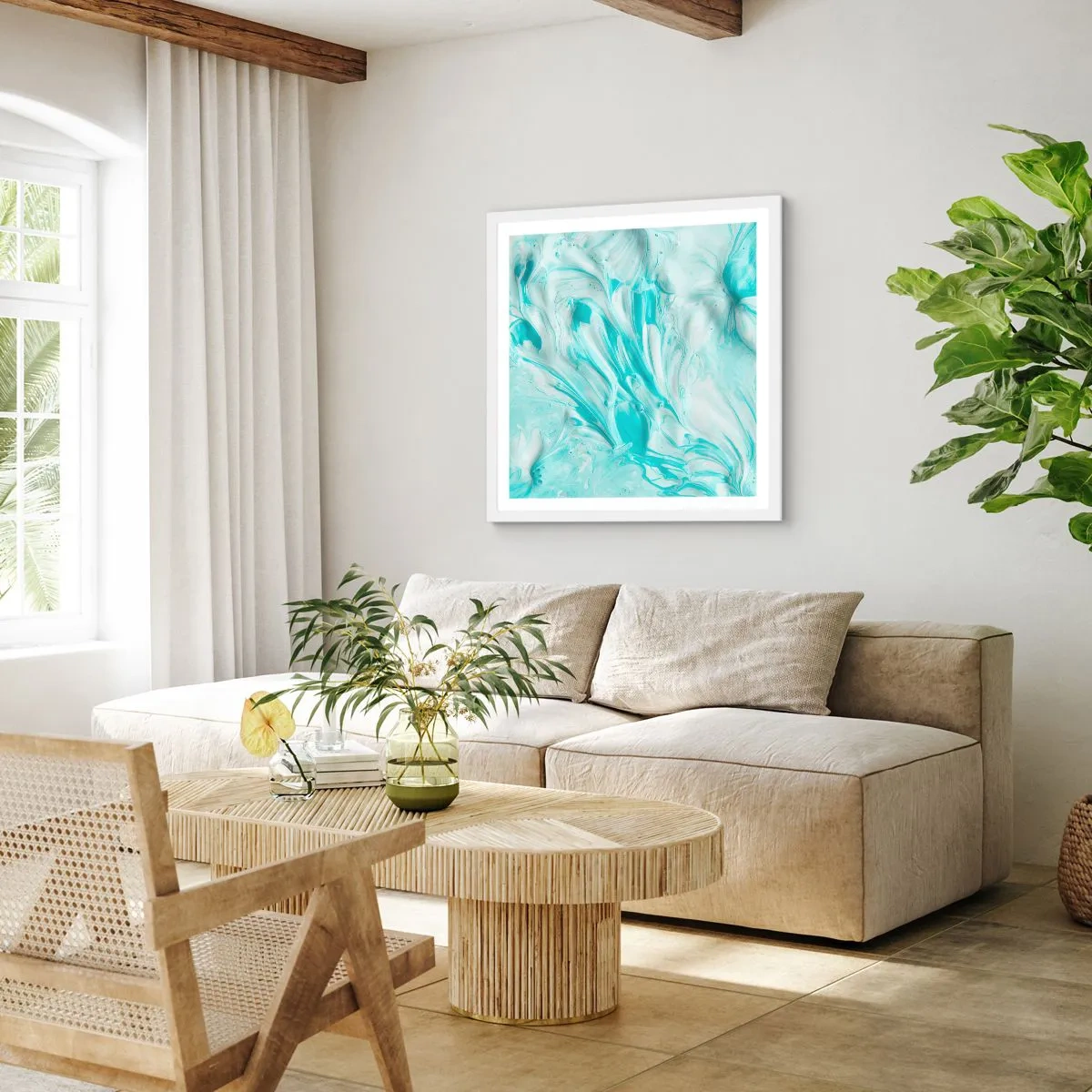 Poszter fekete keretben - Örökké együtt - 60x60 cm