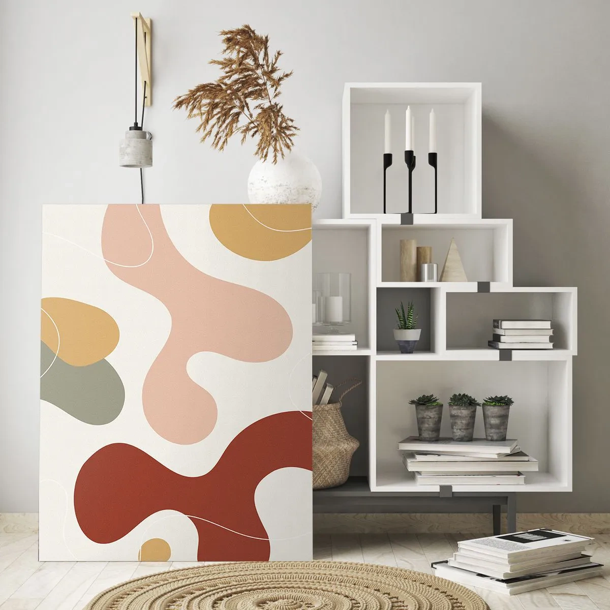 Üveg kép - Pöttyök vagy hullámok? - 80x120 cm