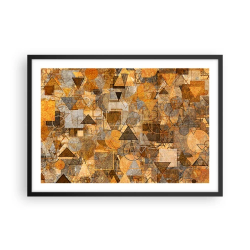 Poszter fehér keretben - Formában a világ - 70x50 cm