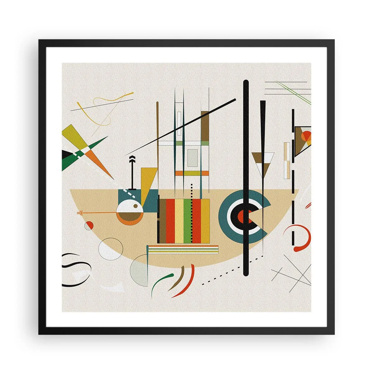 Poszter fehér keretben - És nevet a világ - 60x60 cm