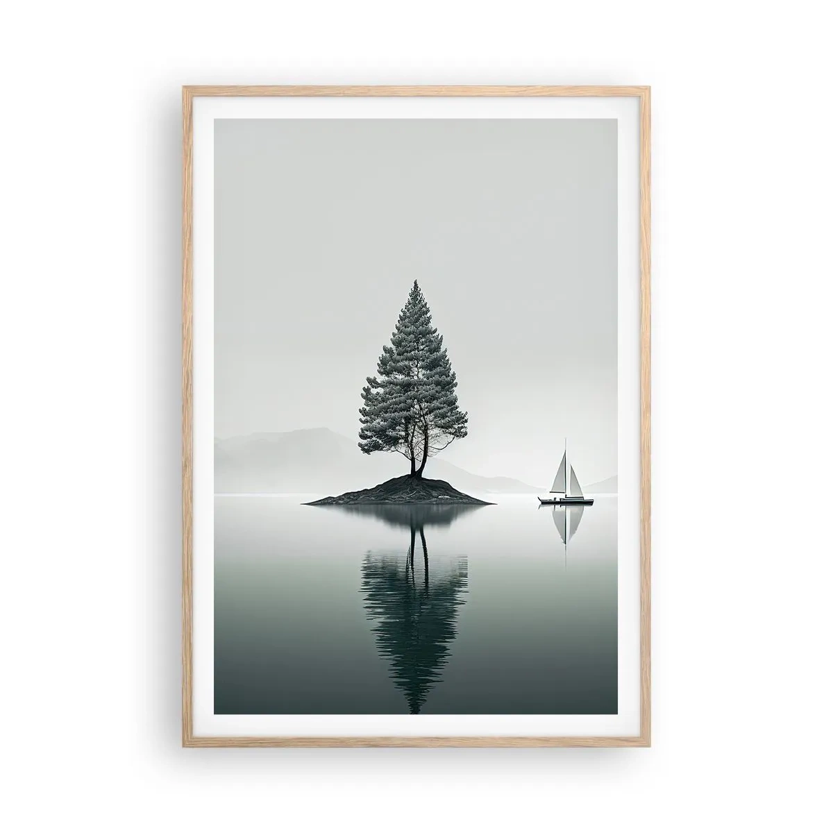 Poszter világos tölgy keretben - Egy álom - 70x100 cm