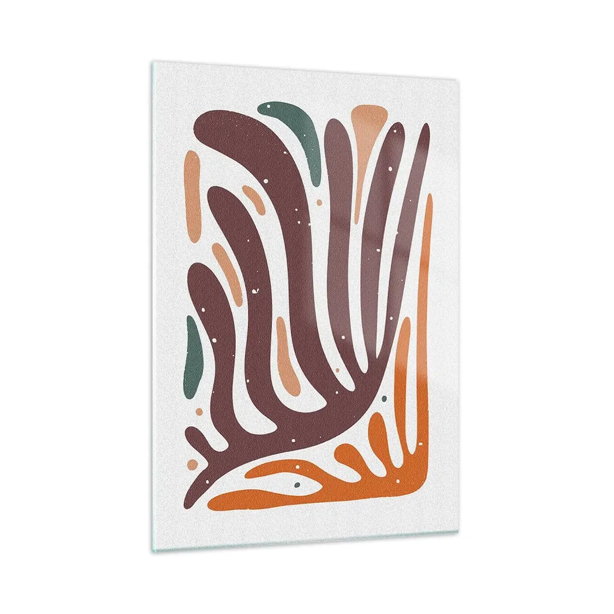 Üveg kép - Sugárzó organikus kompozíció - 50x70 cm