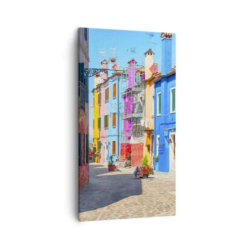 Vászonkép - Város "A papagájoknál" - 45x80 cm