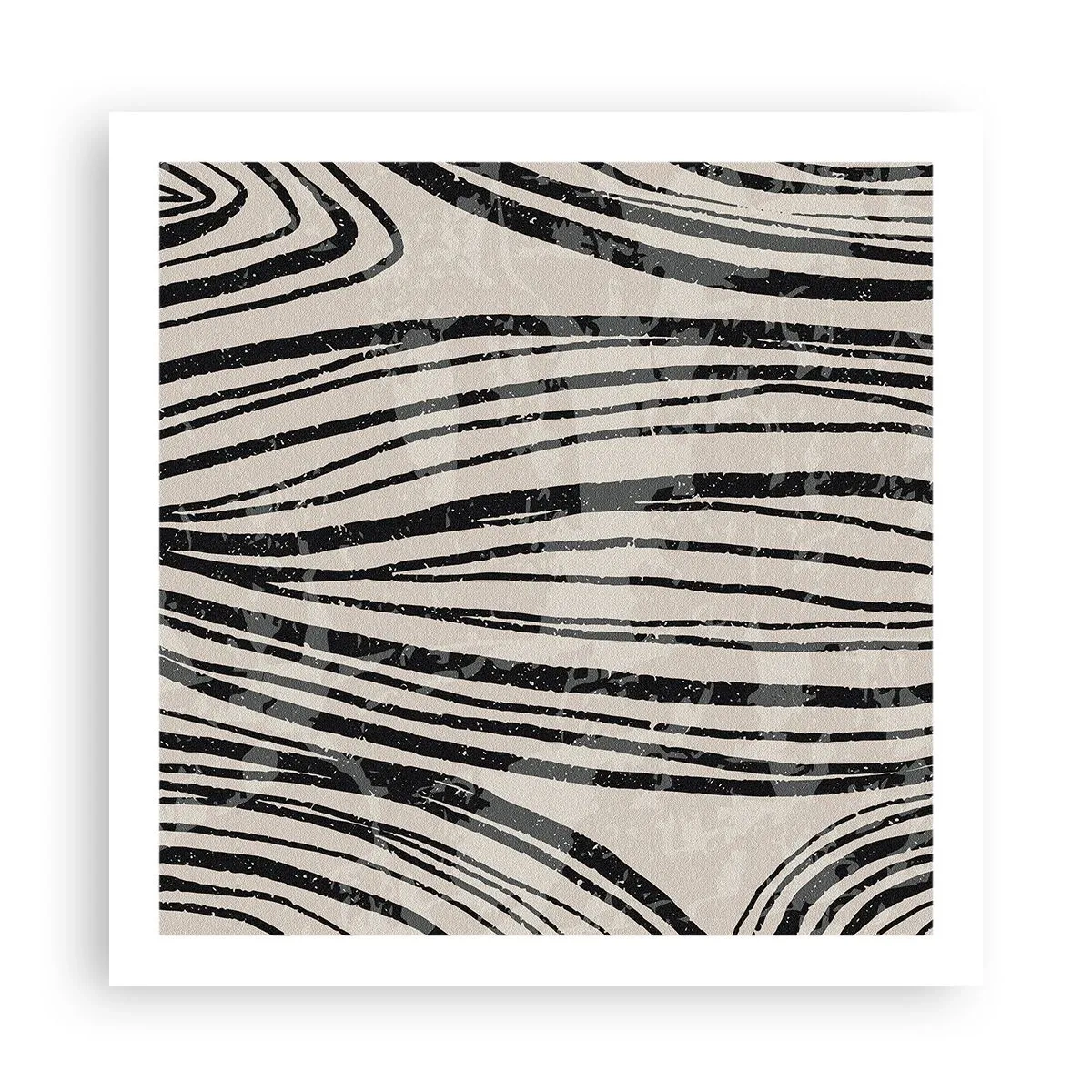 Poszter - Vonalak csobbanása - 60x60 cm