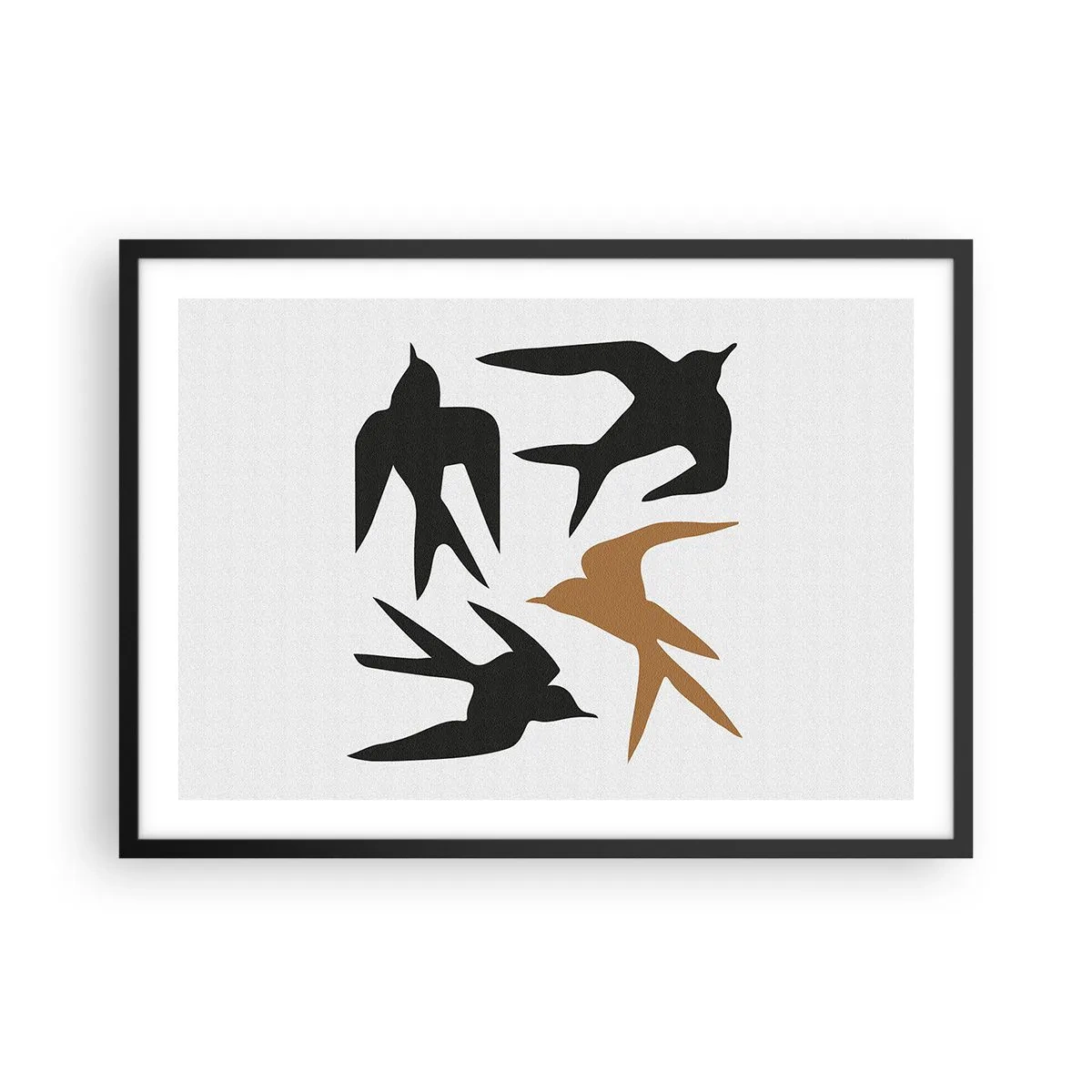 Poszter fehér keretben - Fecske játékok - 70x50 cm