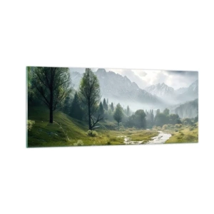 Üveg kép - Oda és vissza - 100x40 cm