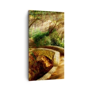 Vászonkép - Egyenesen a hídról egy mesebeli erdőbe - 45x80 cm