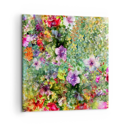 Vászonkép - Virágokban a vesztünk - 60x60 cm