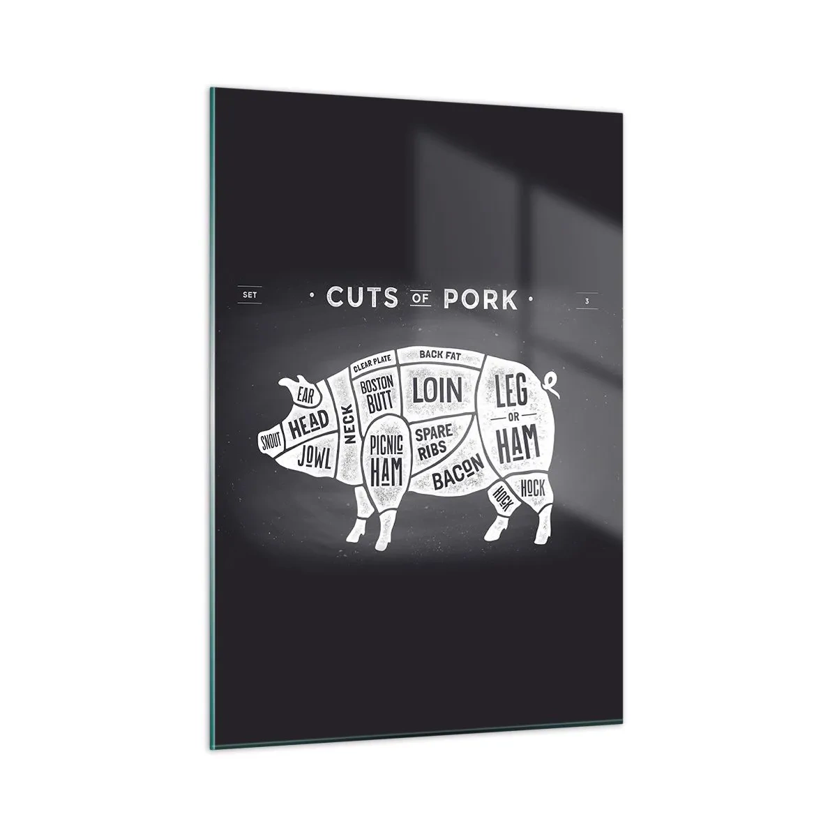 Üveg kép - Mészáros ábécéskönyve - 50x70 cm