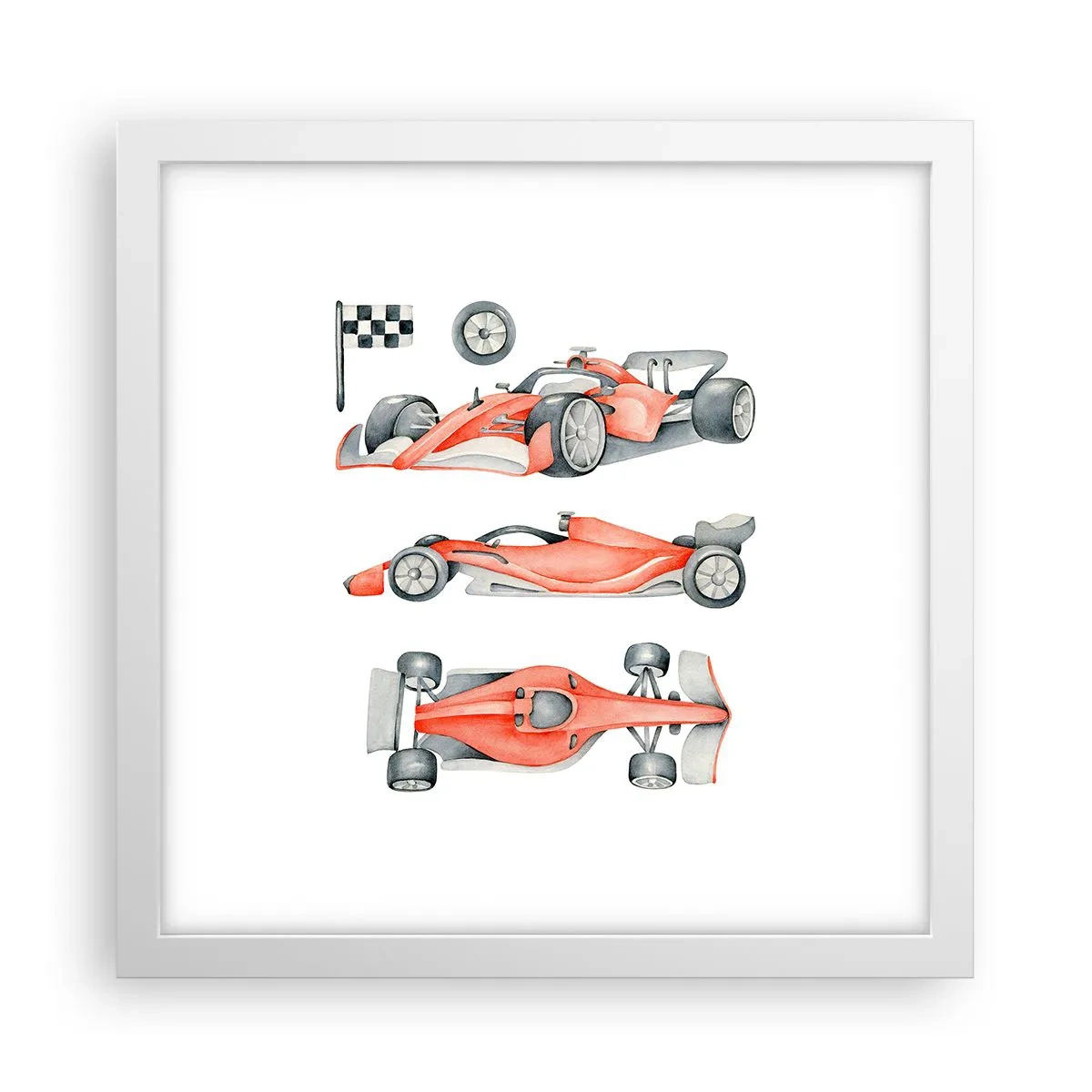 Poszter fekete keretben - Egy álom elérése - 30x30 cm