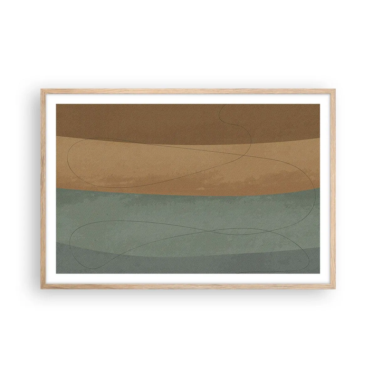 Poszter világos tölgy keretben - Vízszintes kompozíció - 91x61 cm