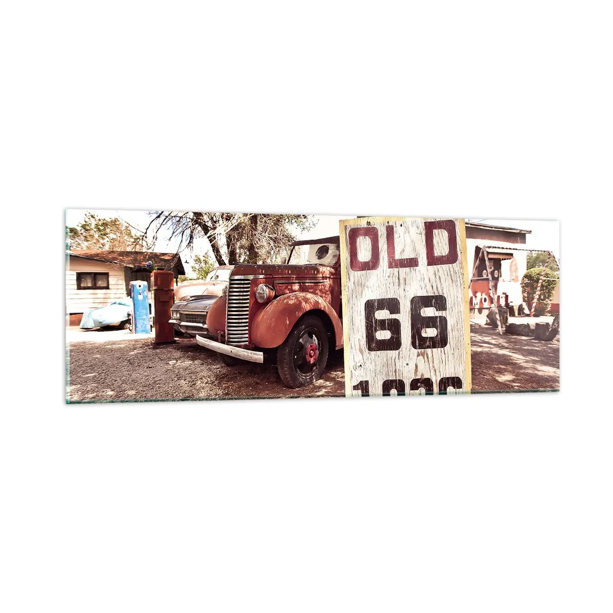 Üveg kép - Az amerikai tartomány legendája - 90x30 cm