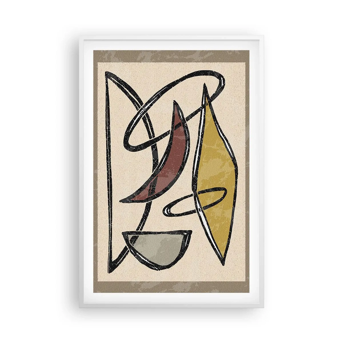 Poszter fekete keretben - Függőlegesek és vízszintek - 61x91 cm