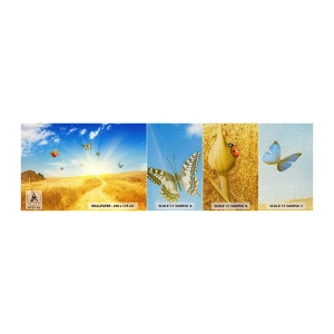 Fotótapéta Minta Premium Canvas - És hogy lehet nem szeretni a nyarat? - Tájkép, Pillangók, Természet - 100x30 cm