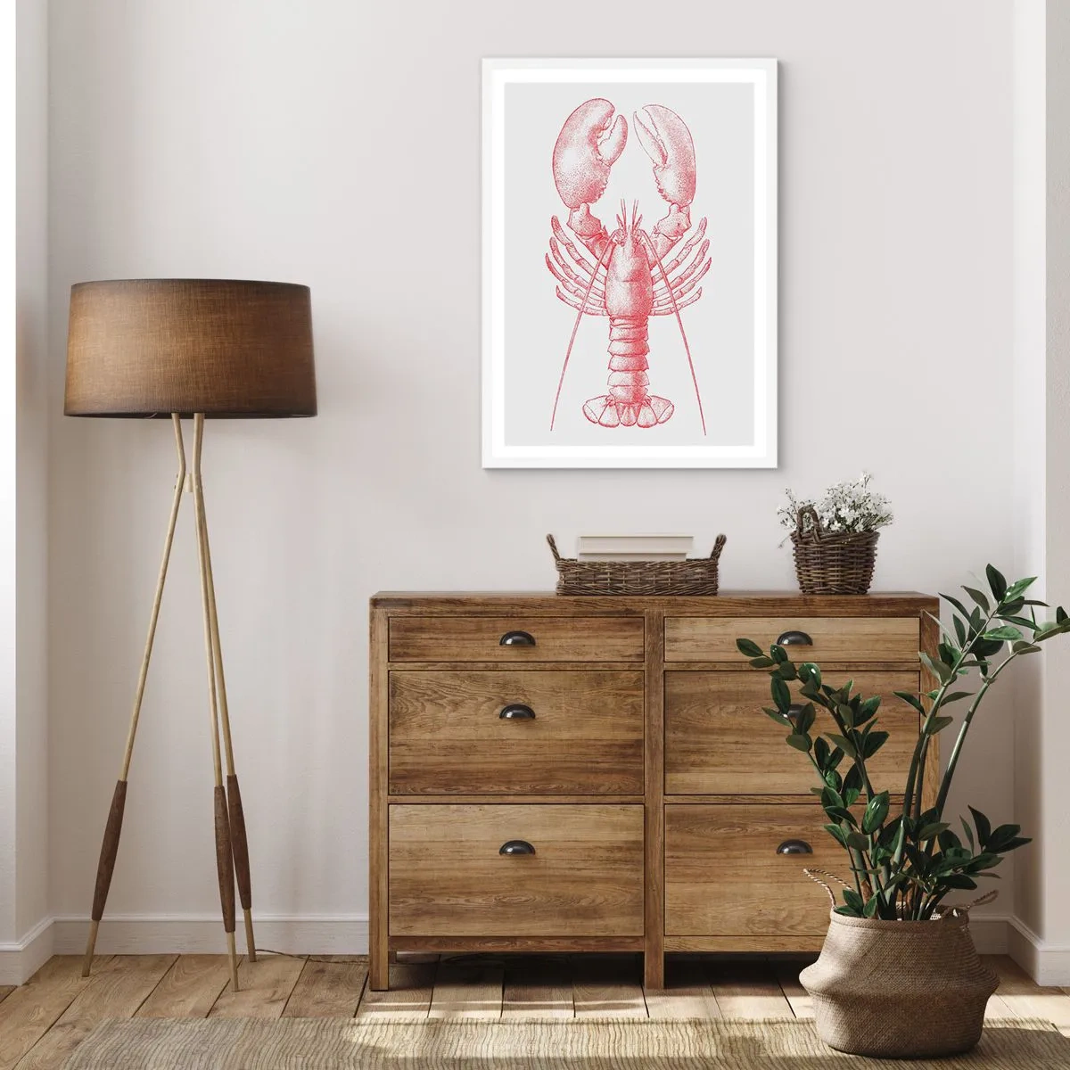 Poszter fekete keretben - Homéroszhoz méltó homár - 70x100 cm