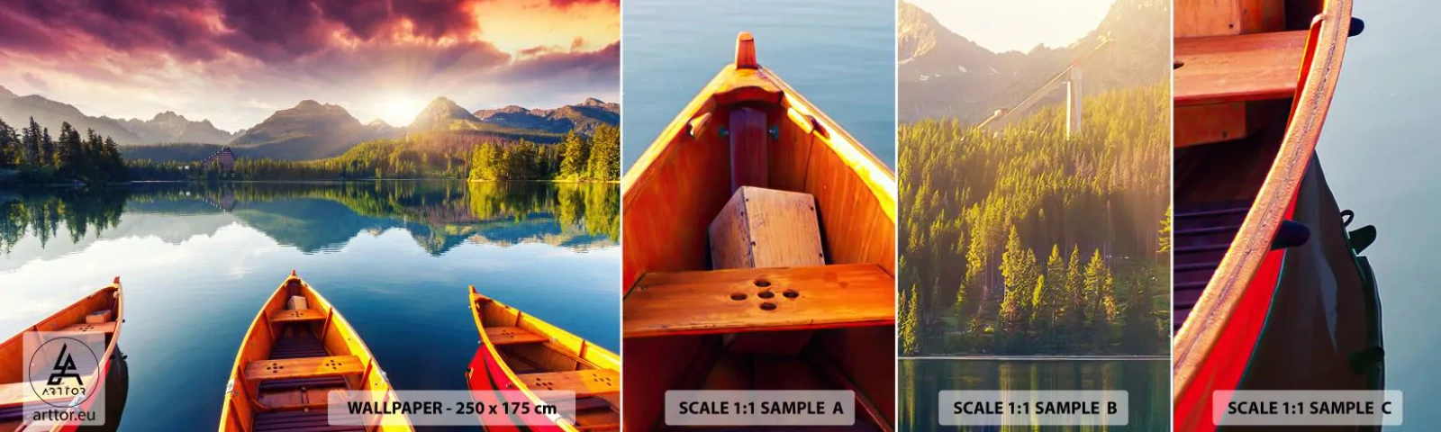 Fotótapéta Minta Öntapadós Deluxe Sticker - Semmi a természet ellen - Tájkép, Hegyek, Nyugalom - 100x30 cm