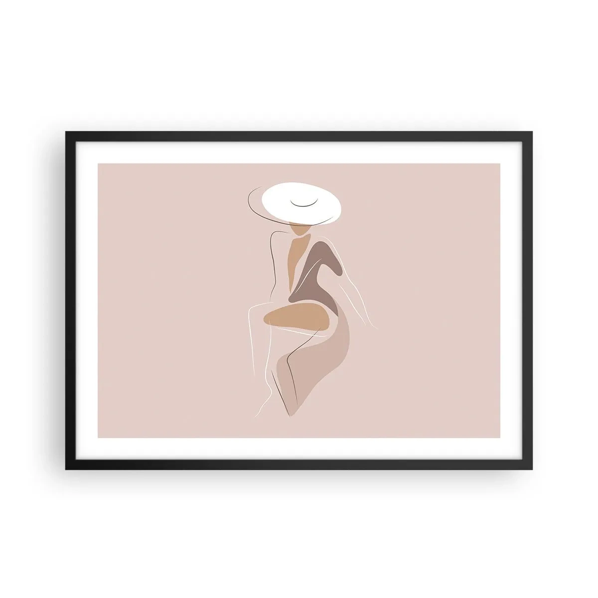 Poszter fehér keretben - Egy hölgynek lenni - 70x50 cm