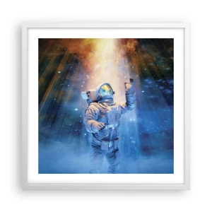 Poszter fekete keretben - Végül a célban - 50x50 cm