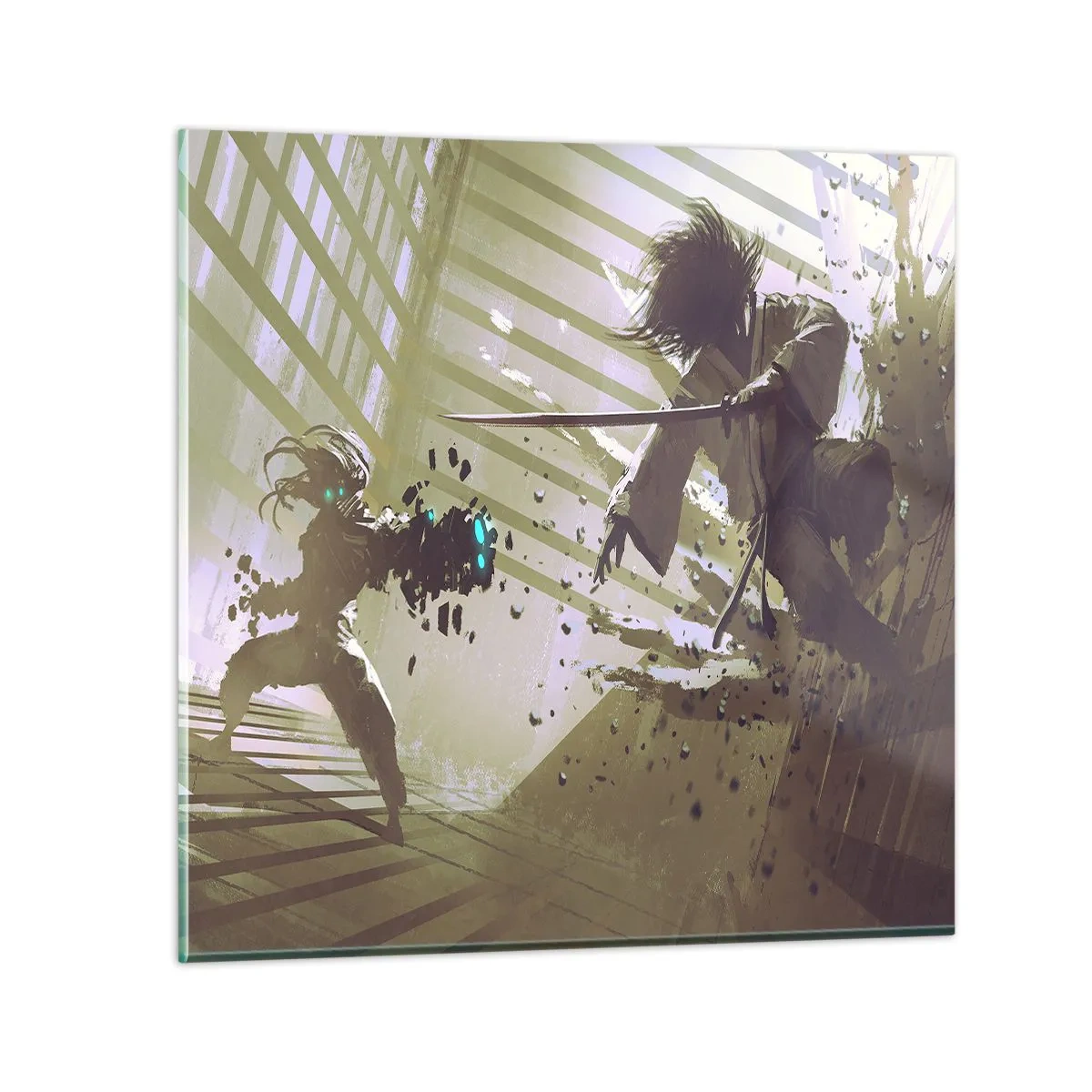 Üveg kép - Te is lehetsz szamuráj - 40x40 cm