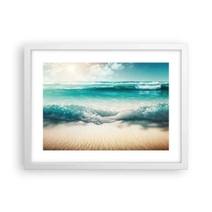 Poszter fekete keretben - Az óceán nyugalma - 40x30 cm