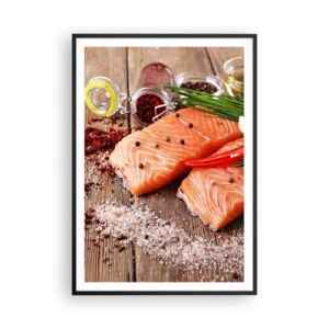 Poszter fehér keretben - Norvég kaland a konyhában - 70x100 cm