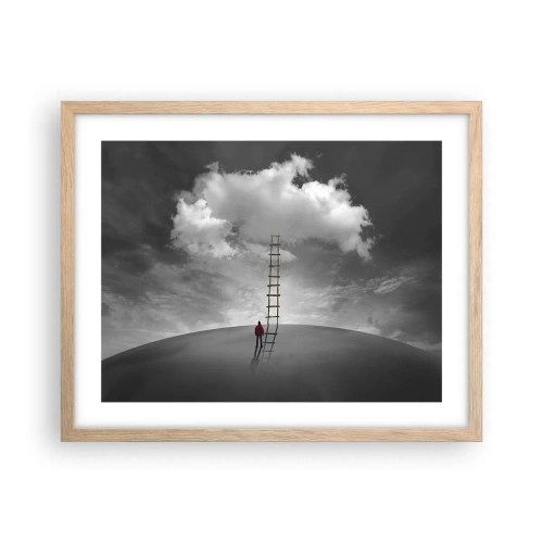 Poszter világos tölgy keretben - Minden lehetséges - 50x40 cm