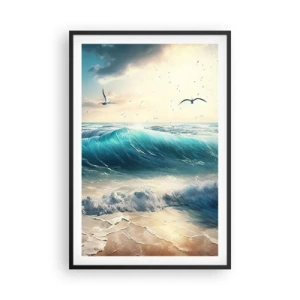 Poszter fehér keretben - Zaj csak neked - 61x91 cm