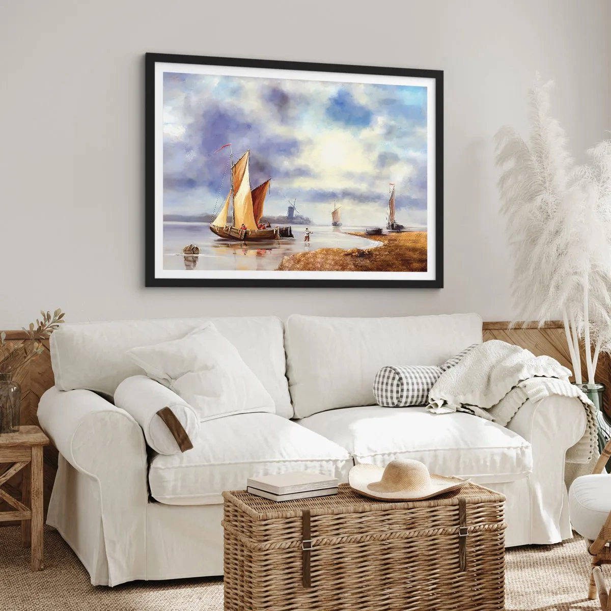 Poszter fehér keretben - A tengerészek visszatérése - 70x50 cm
