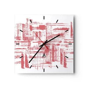 Falióra, Óra - A vörös város - 30x30 cm