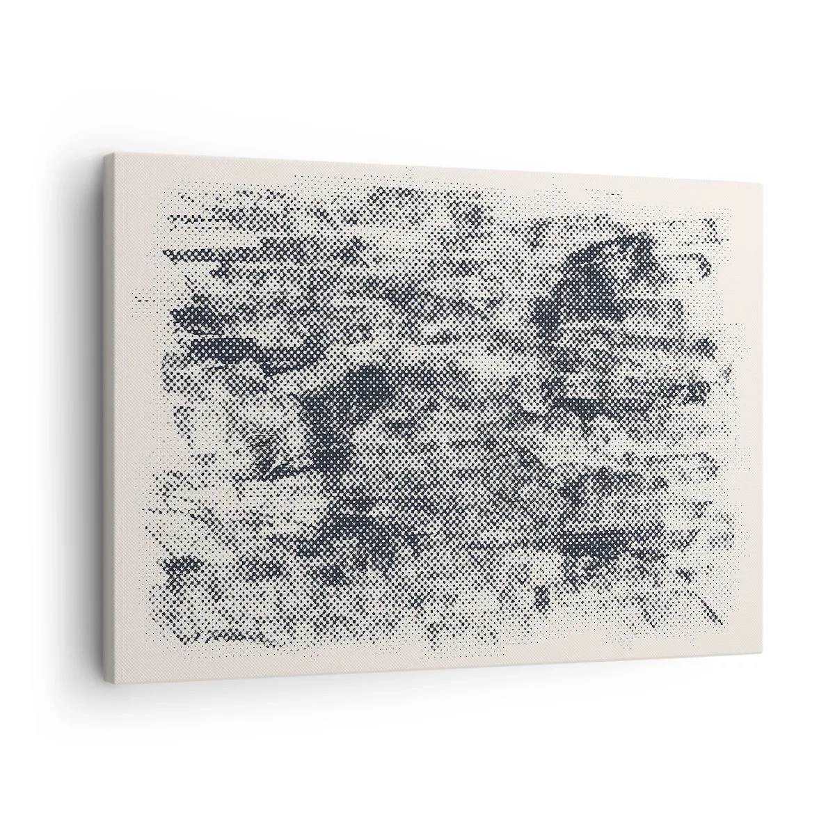 Vászonkép - Absztrakt ködös kompozíció szürke árnyalatokban - 70x50cm - Ködös kompozíció - Modern fali dekoráció nappalihoz és hálószobához ARTTOR