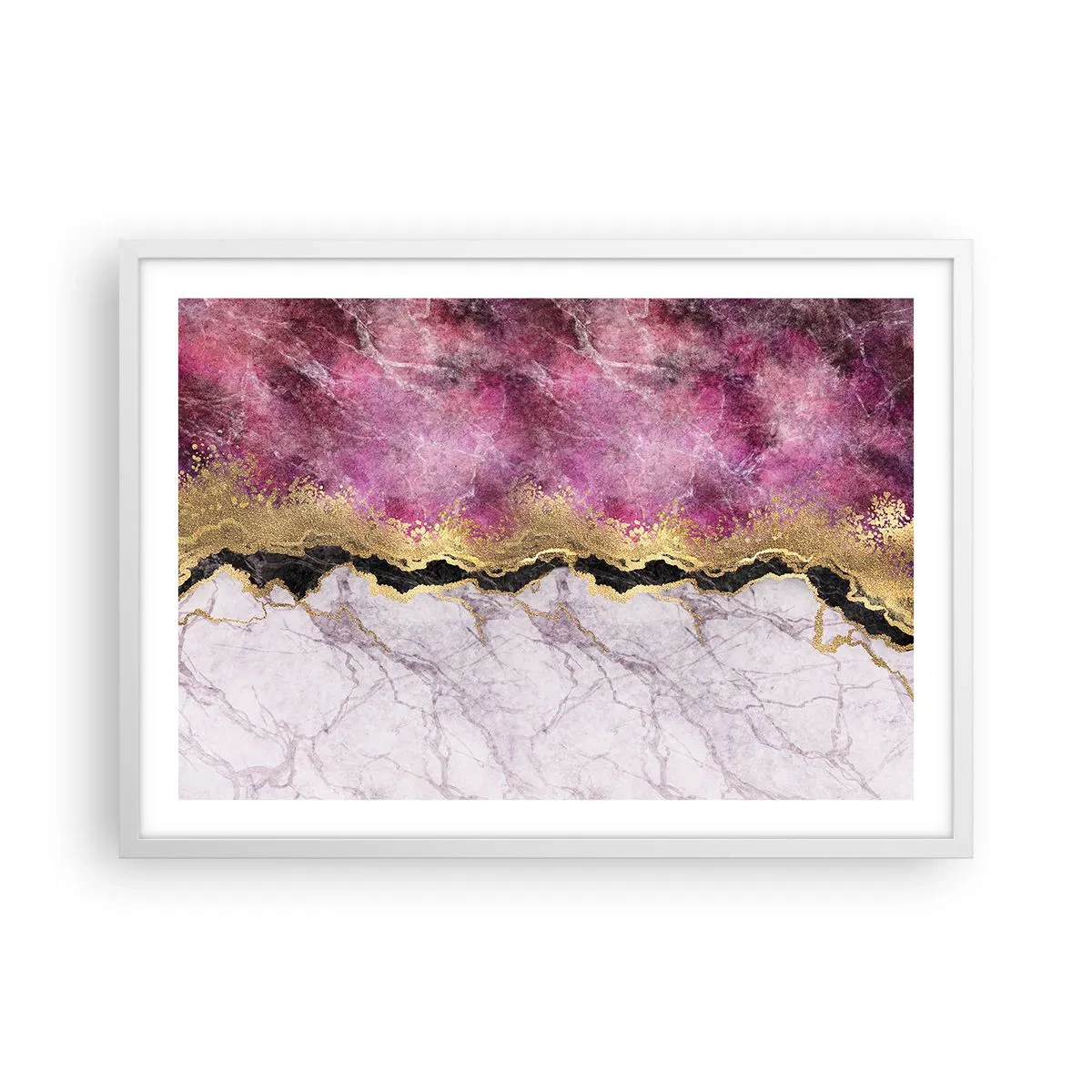 Poszter fekete keretben - A határon - 70x50 cm