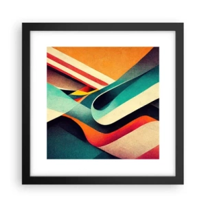 Poszter fehér keretben - Intenzív kompozíció - 30x30 cm