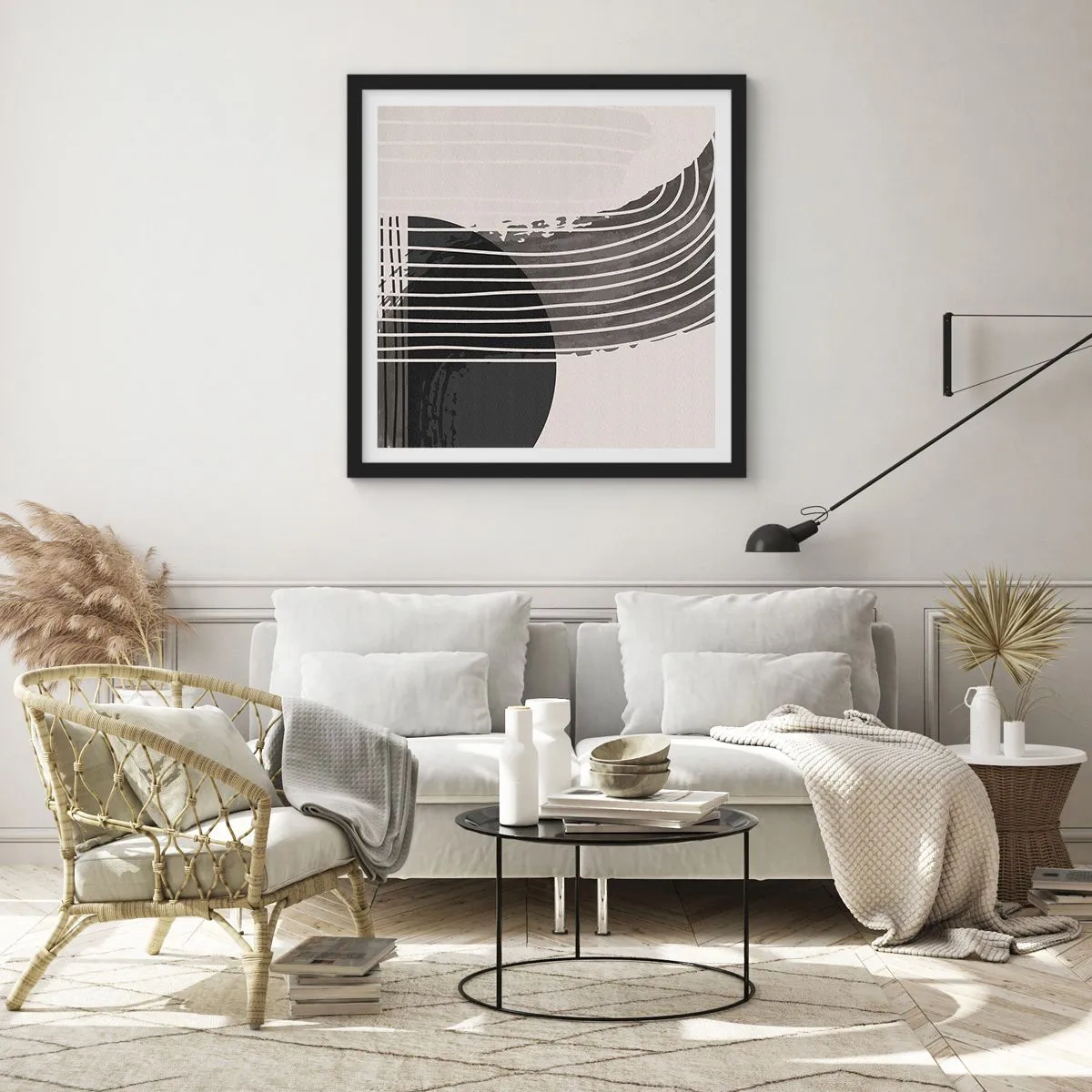 Poszter fehér keretben - Oda és vissza - 60x60 cm