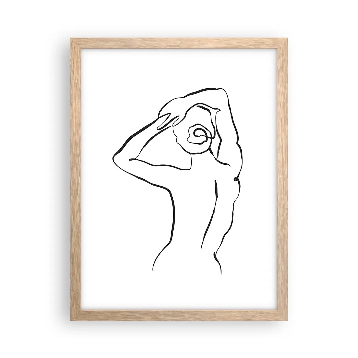 Poszter világos tölgy keretben - Reggeli cselekvés - 30x40 cm