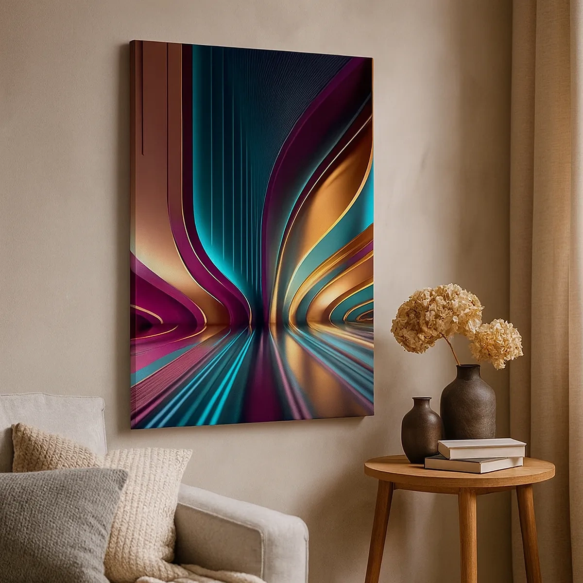 Vászonkép - A fény építészete - 50x70 cm