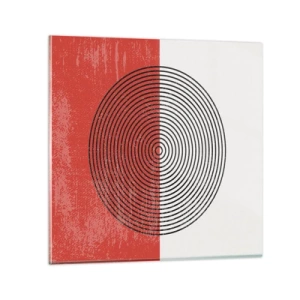 Üveg kép - Pont a célba - 70x70 cm