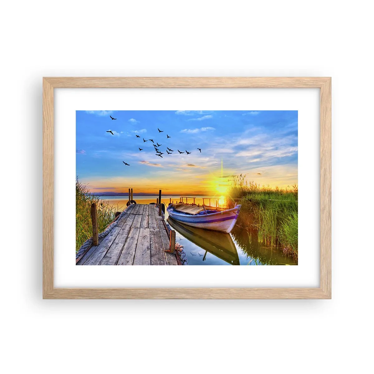 Poszter világos tölgy keretben - Viszlát holnapig - 40x30 cm