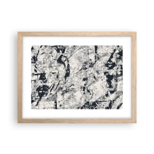 Poszter világos tölgy keretben - Az ellentétek egymásba fonódása - 40x30 cm