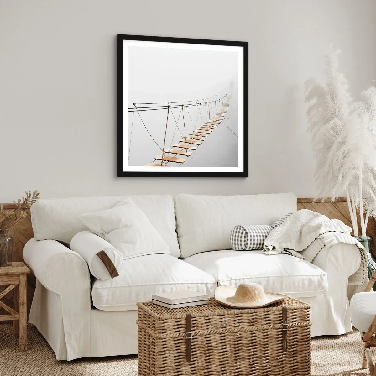 Poszter fehér keretben - Hová vezet? - 60x60 cm