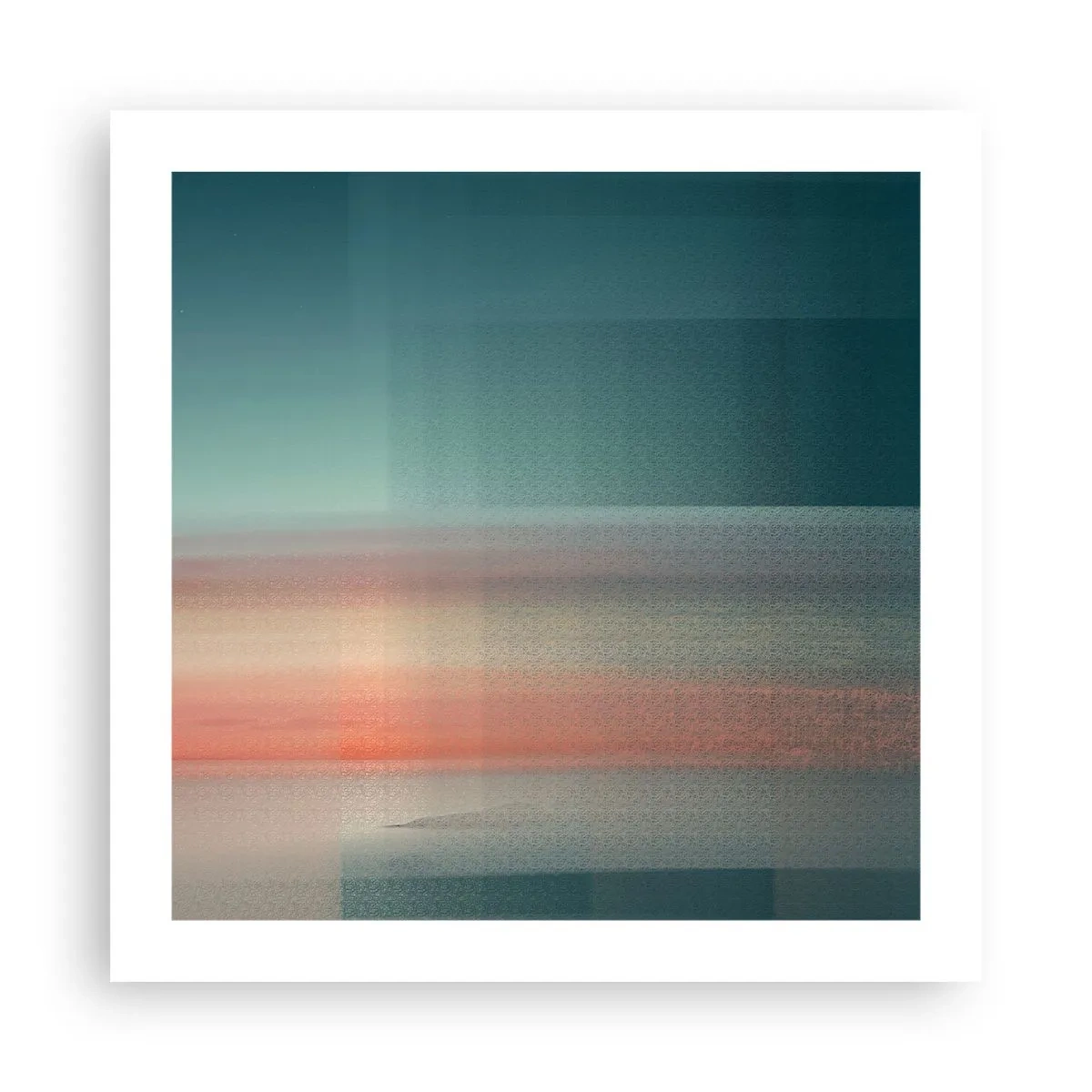 Poszter - Absztrakt: fényhullámok - 50x50 cm