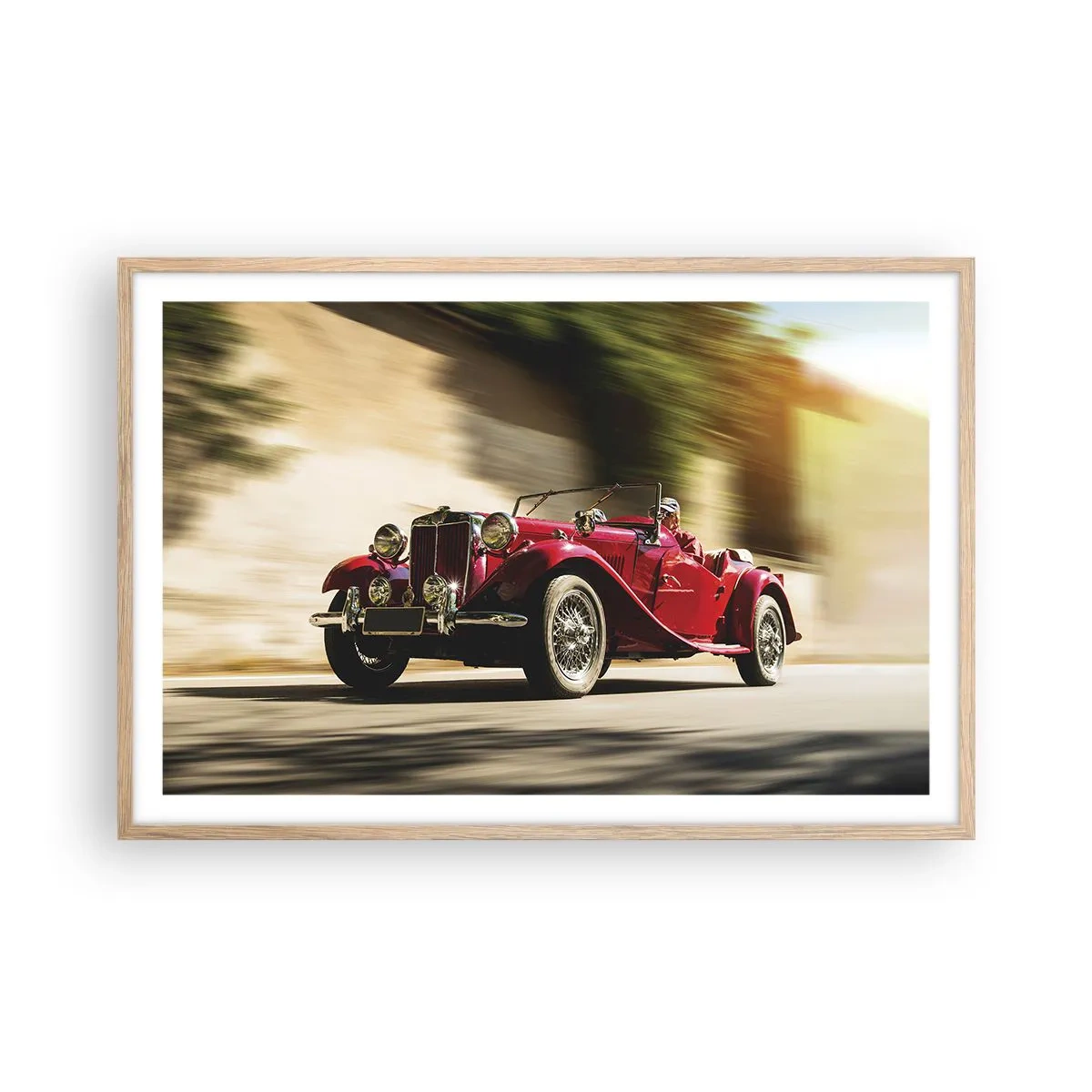 Poszter világos tölgy keretben - Szebb, mint Szamothrakéi Niké - 91x61 cm