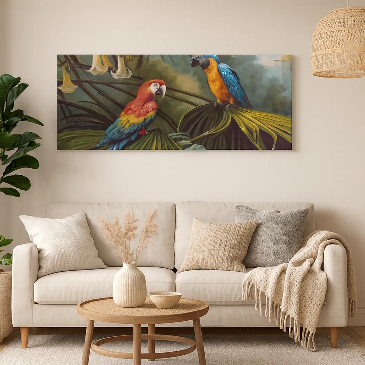 Vászonkép - Romantika a trópusokon - 30x30 cm