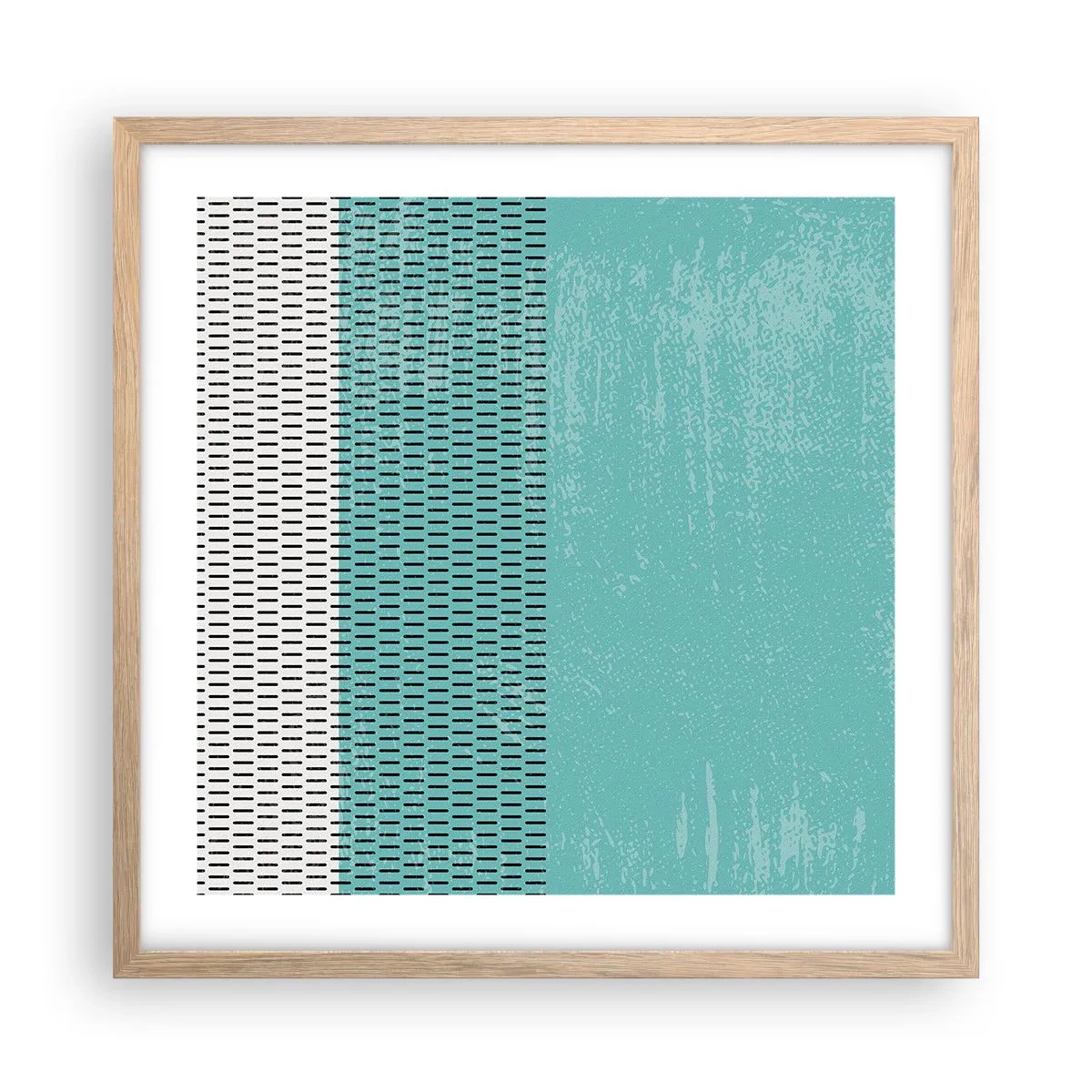 Poszter világos tölgy keretben - Kiegyensúlyozott kompozíció - 50x50 cm