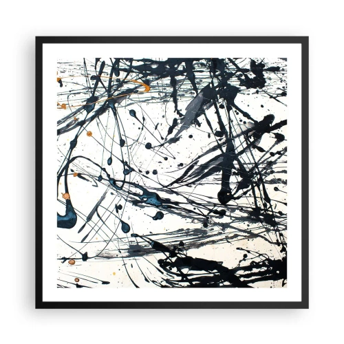 Poszter fehér keretben - Expresszionista absztrakció - 60x60 cm