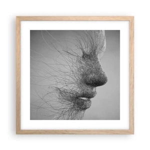 Poszter világos tölgy keretben - A szél szelleme - 40x40 cm