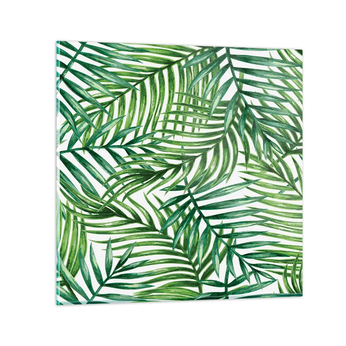 Üveg kép - A zöld lombkorona alatt - 30x30 cm