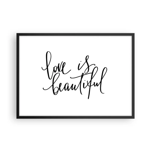 Poszter fehér keretben - Olvass és ismételj - 70x50 cm